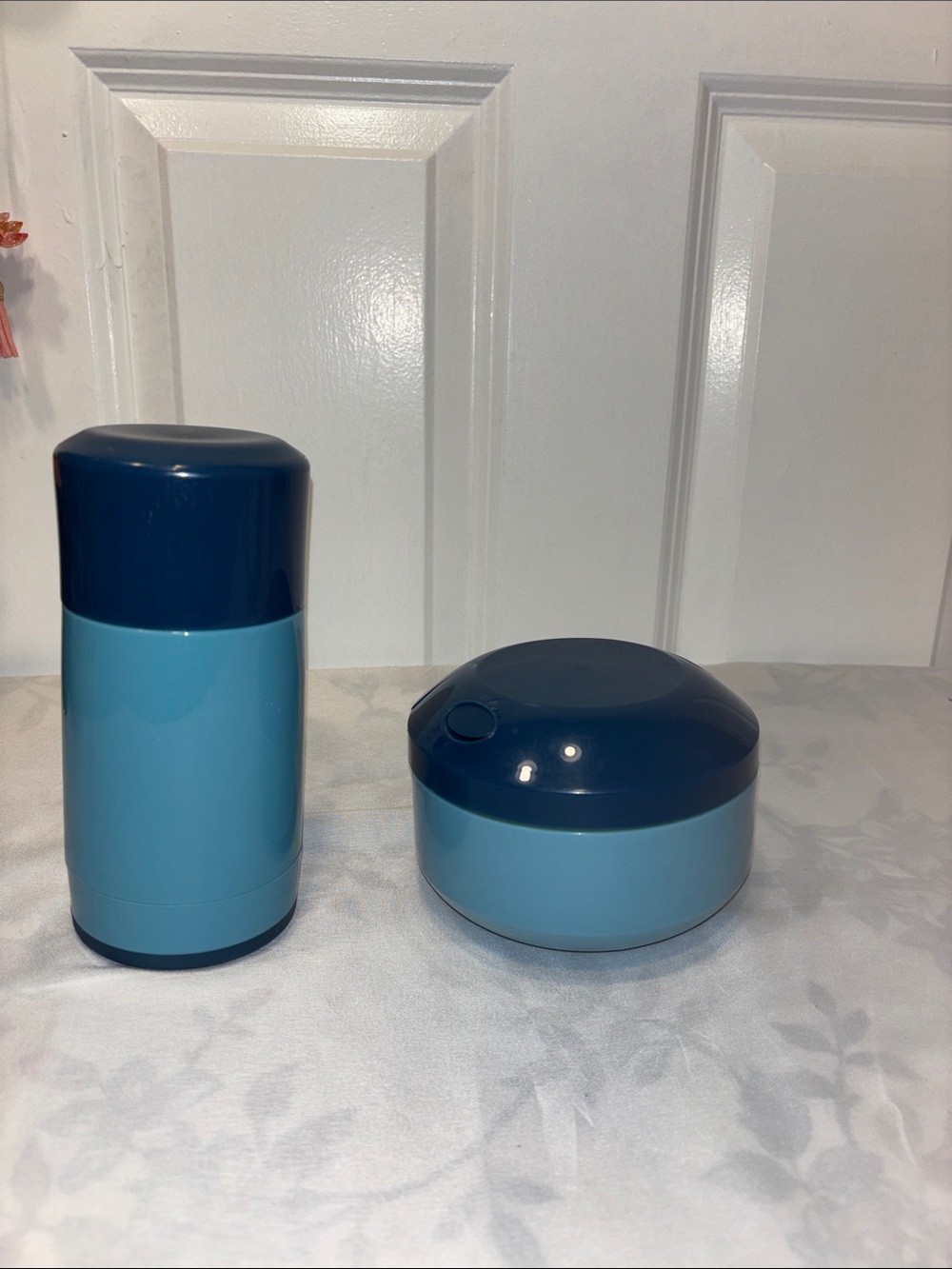 Kids Blue Insulated Lunch Container & Travel Mug Set – 2 Piece
